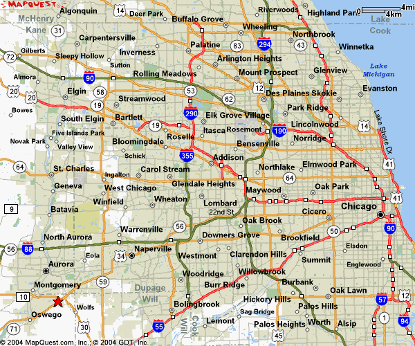 Cesario Builders - Chicago Suburbs Map